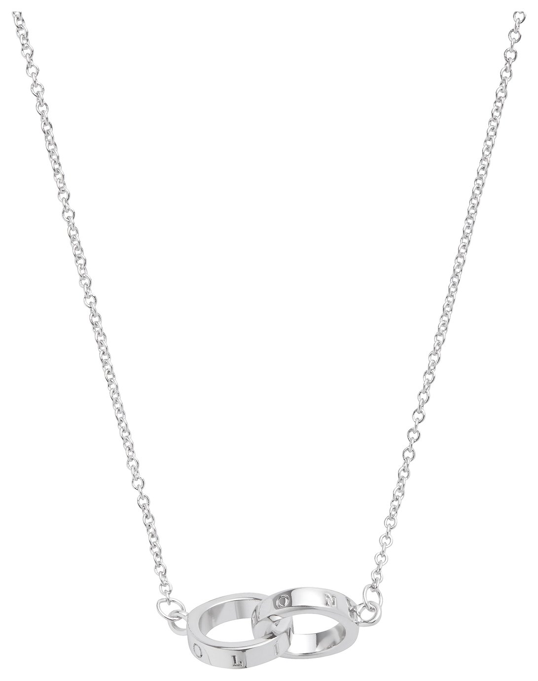 Olivia Burton Silver Plated Classic Interlink Ring Necklace 