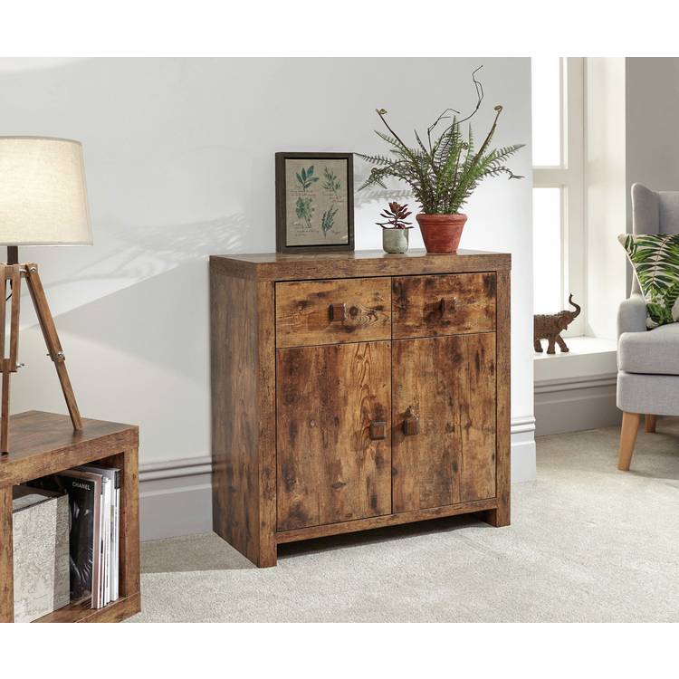 GFW Jakarta 2 Door 2 Drawer Sideboard - Oak 0