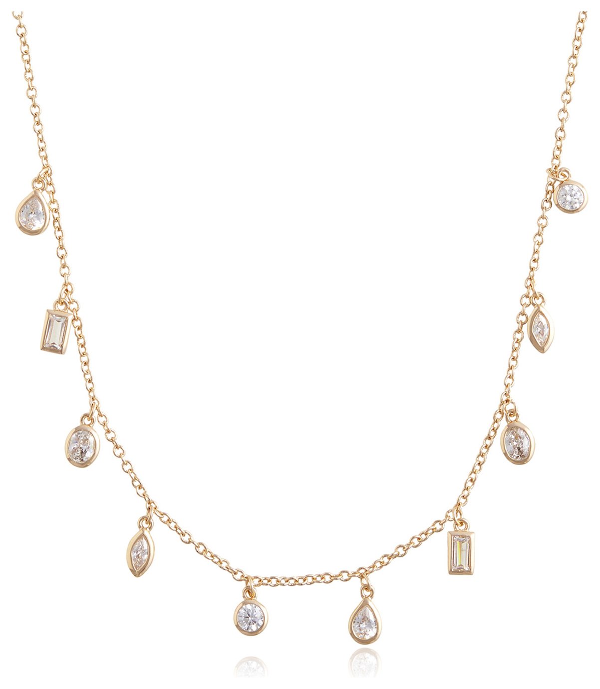 Olivia Burton Gold Plated Cubic Zirconia Charm Necklace