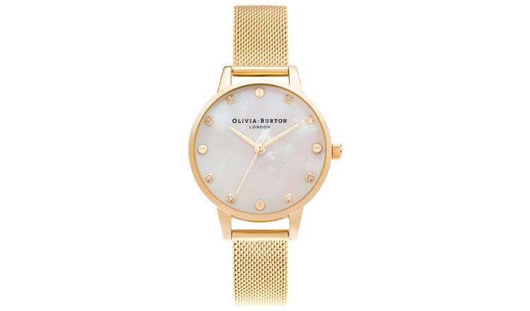 Olivia burton outlet white dial watch