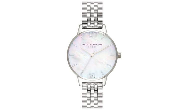 Olivia Burton Classic White And Silver Bracelet Watch