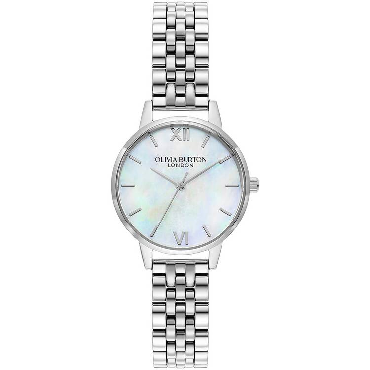 Olivia Burton Classic White And Silver Bracelet Watch 0