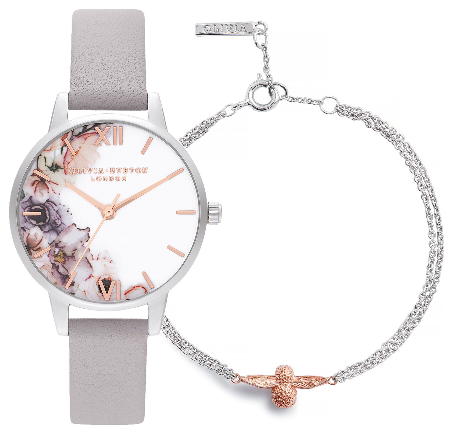 Olivia Burton Rose Gold And Silver Bracelet Gift Set