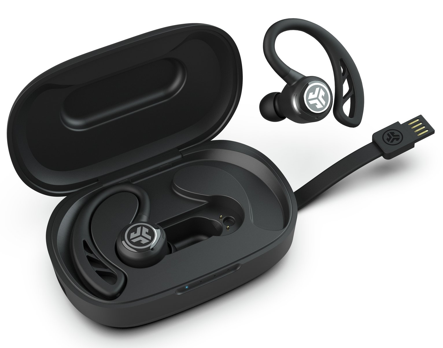 JLab Epic Air Sport True Wireless Headphones - Black