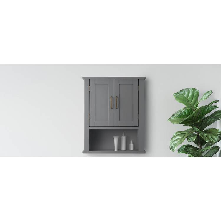 Teamson Home Mercer 2 Door Cabinet - Grey 0