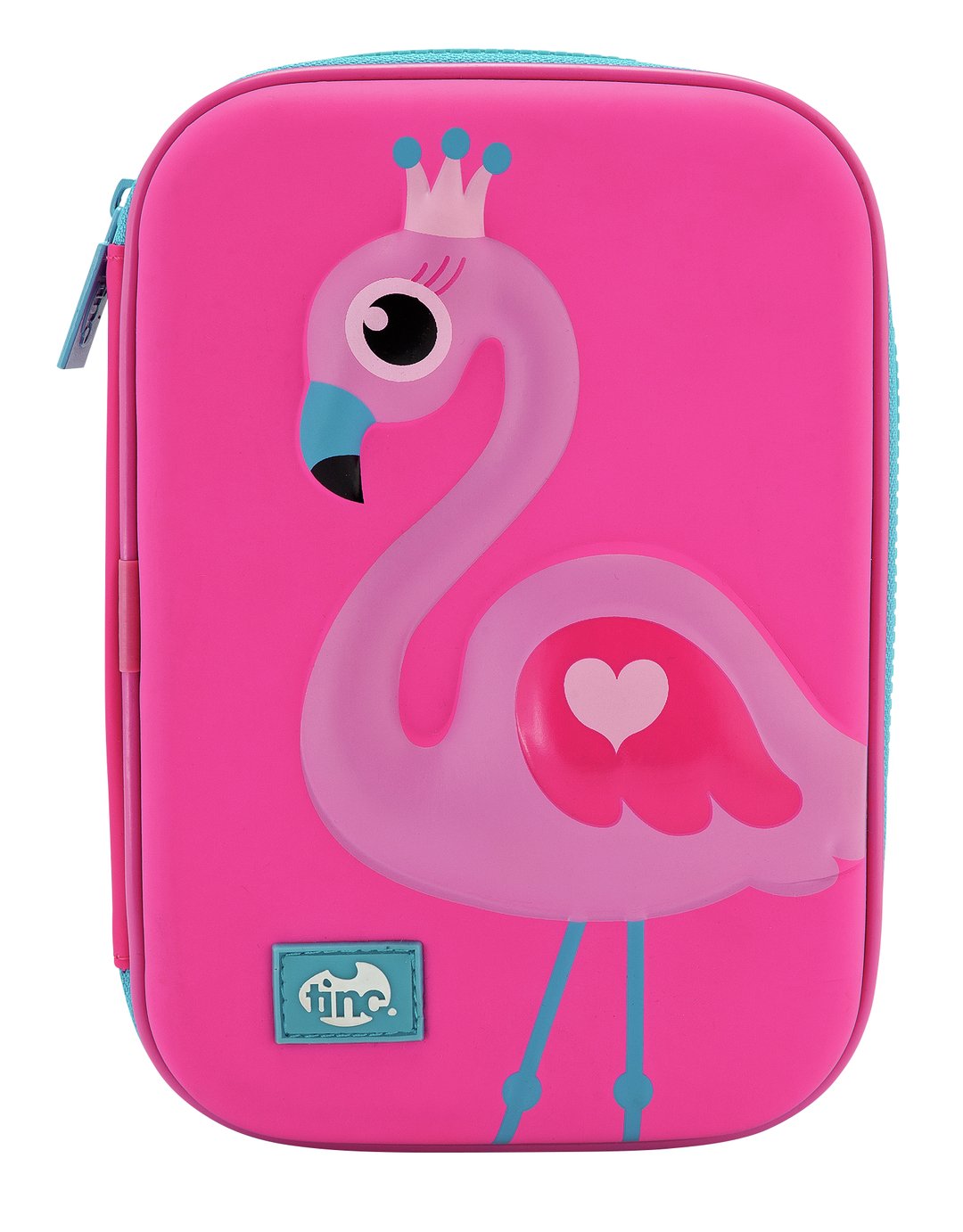 Tinc Flamingo Embossed Pencil Case