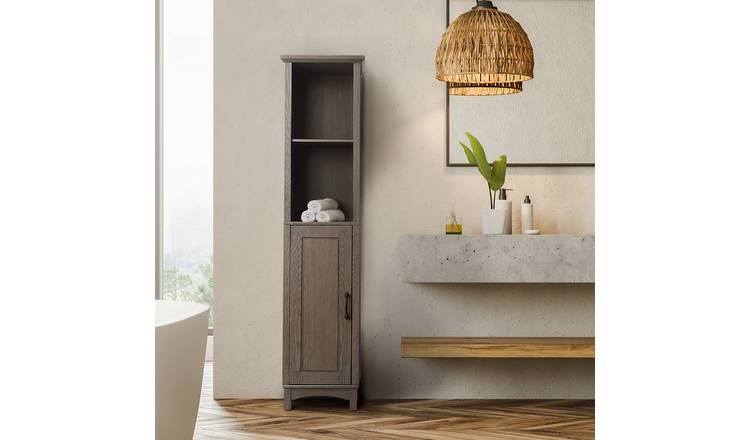 Tall bathroom online cabinets argos