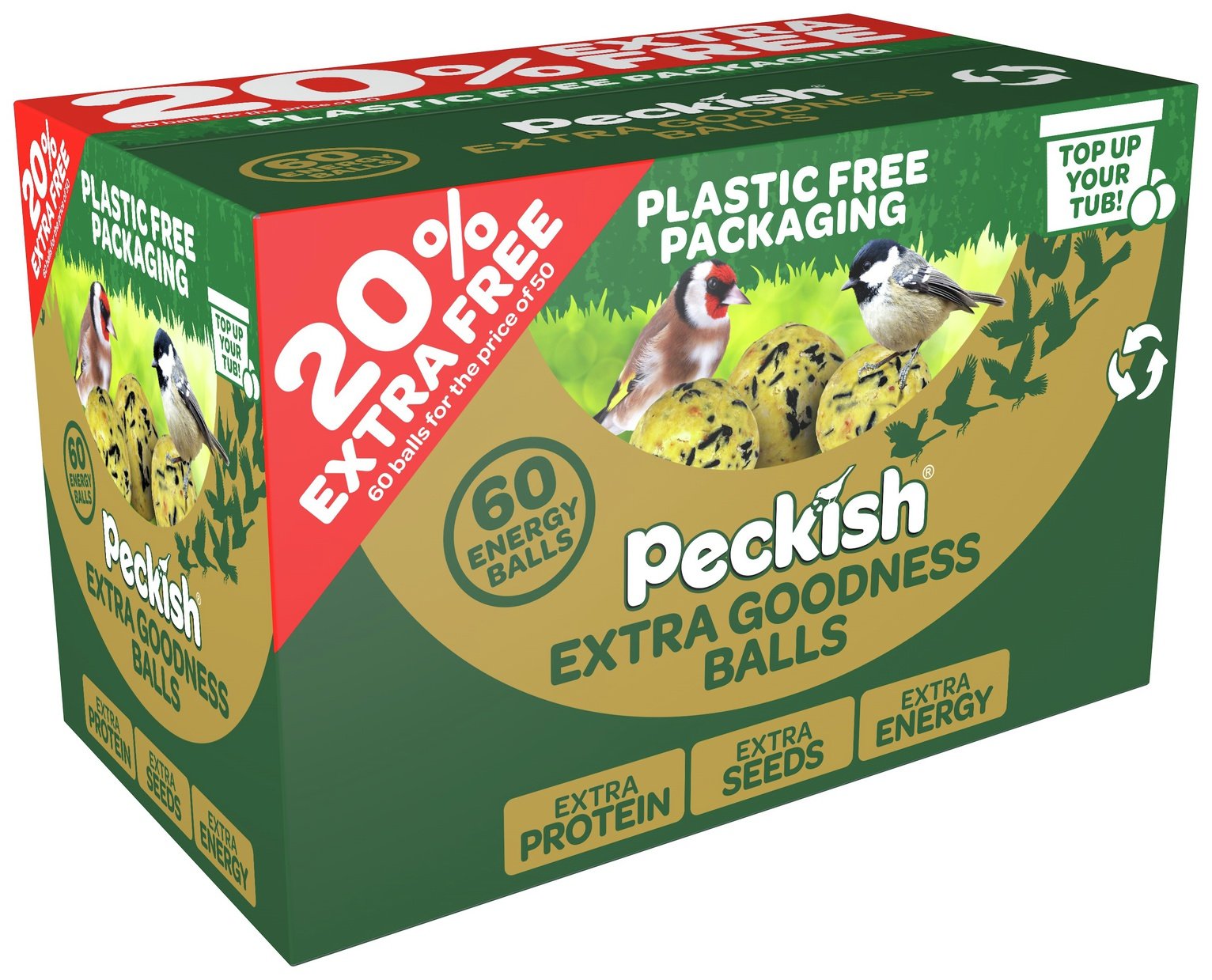 Peckish Extra Goodness Energy Balls 50 Tub