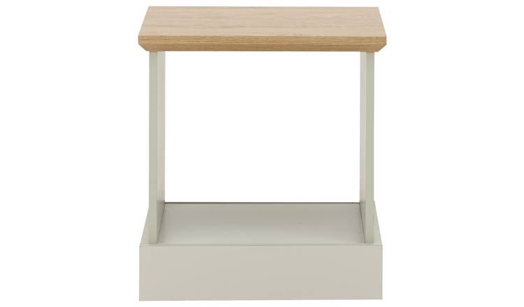Kendal Lamp Table - Grey & Oak