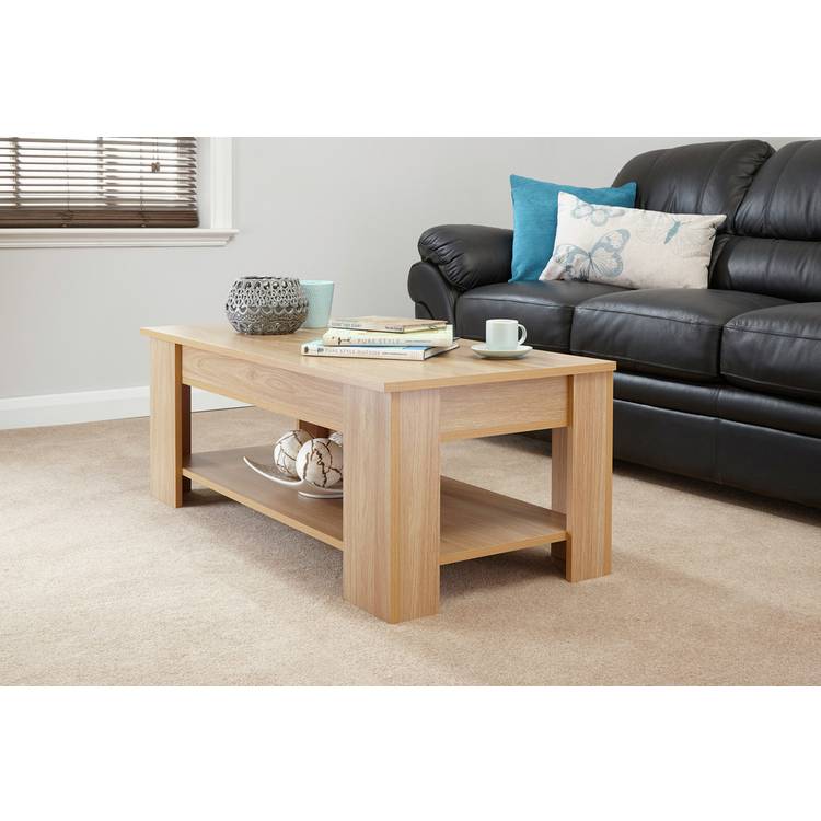 GFW Lift Up Coffee Table - Oak 0