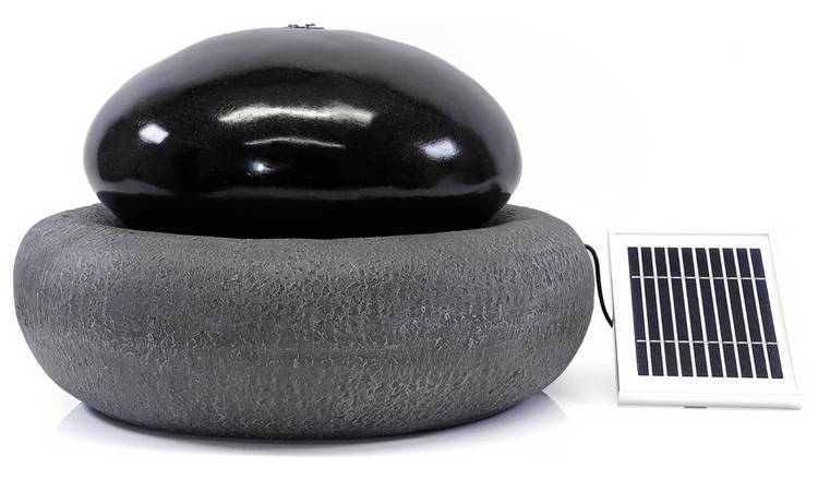 Buy Gardenwize Solar Pebble Water Feature Garden water features Argos
