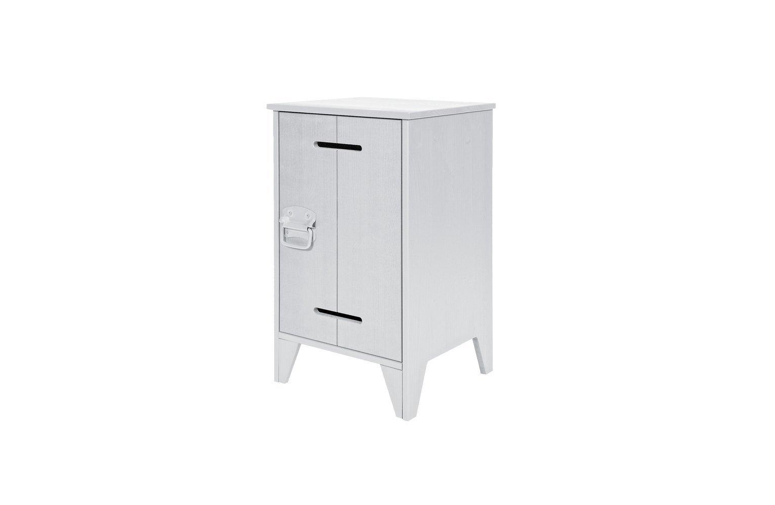 Woood Kluis Concrete Grey Bedside Cabinet