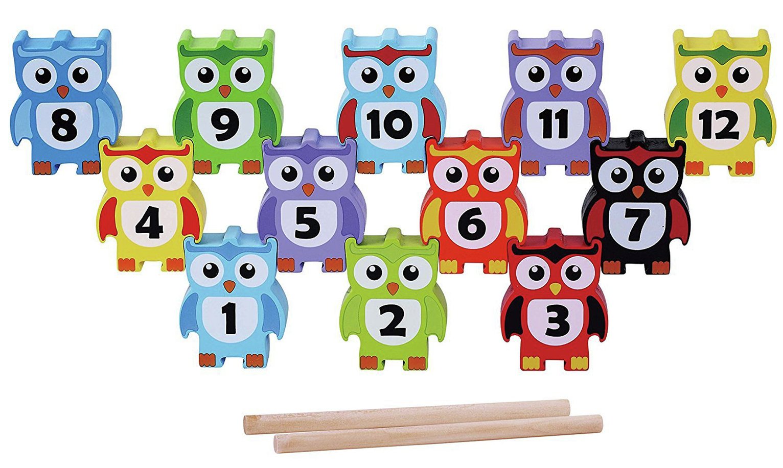 Jumini 12 Piece Stacking Owls