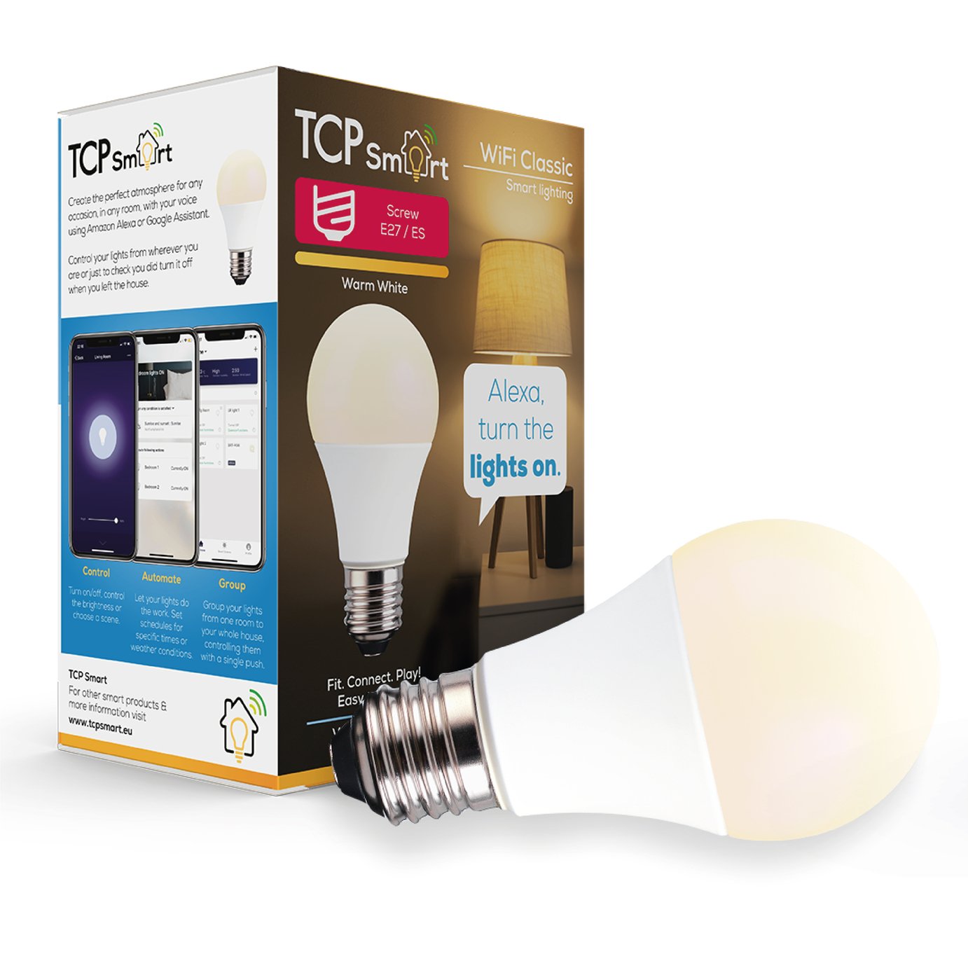 TCP Smart E27 Wi-Fi LED Classic Dimmable Bulb