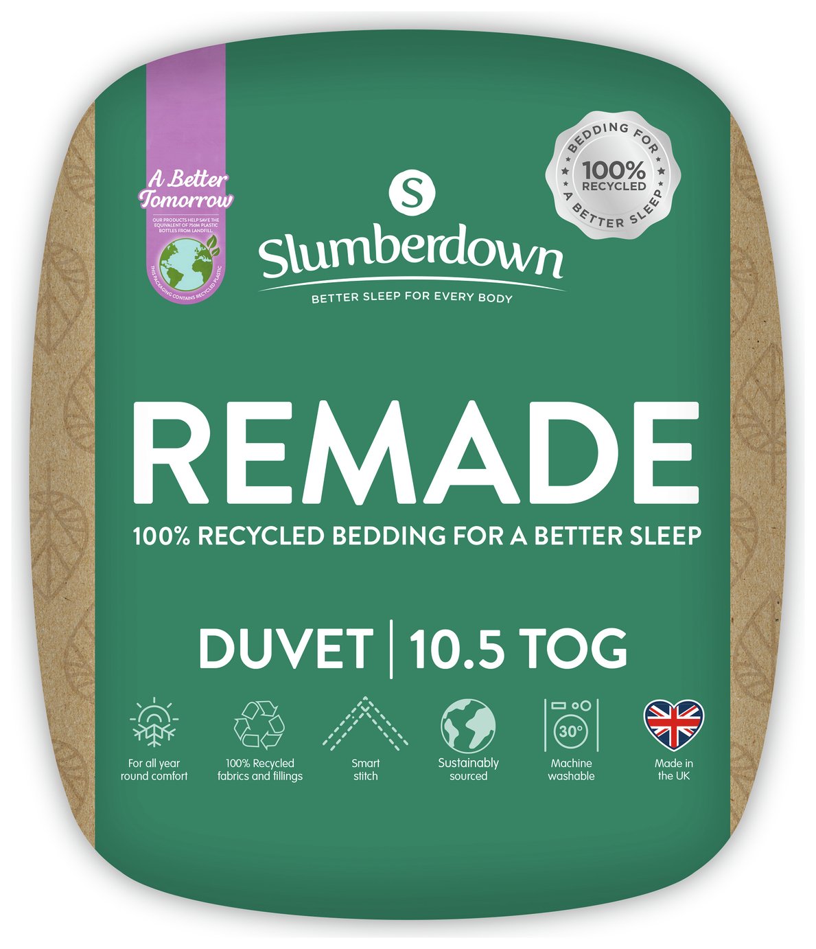 Slumberdown Remade 10.5 Tog Duvet - Double