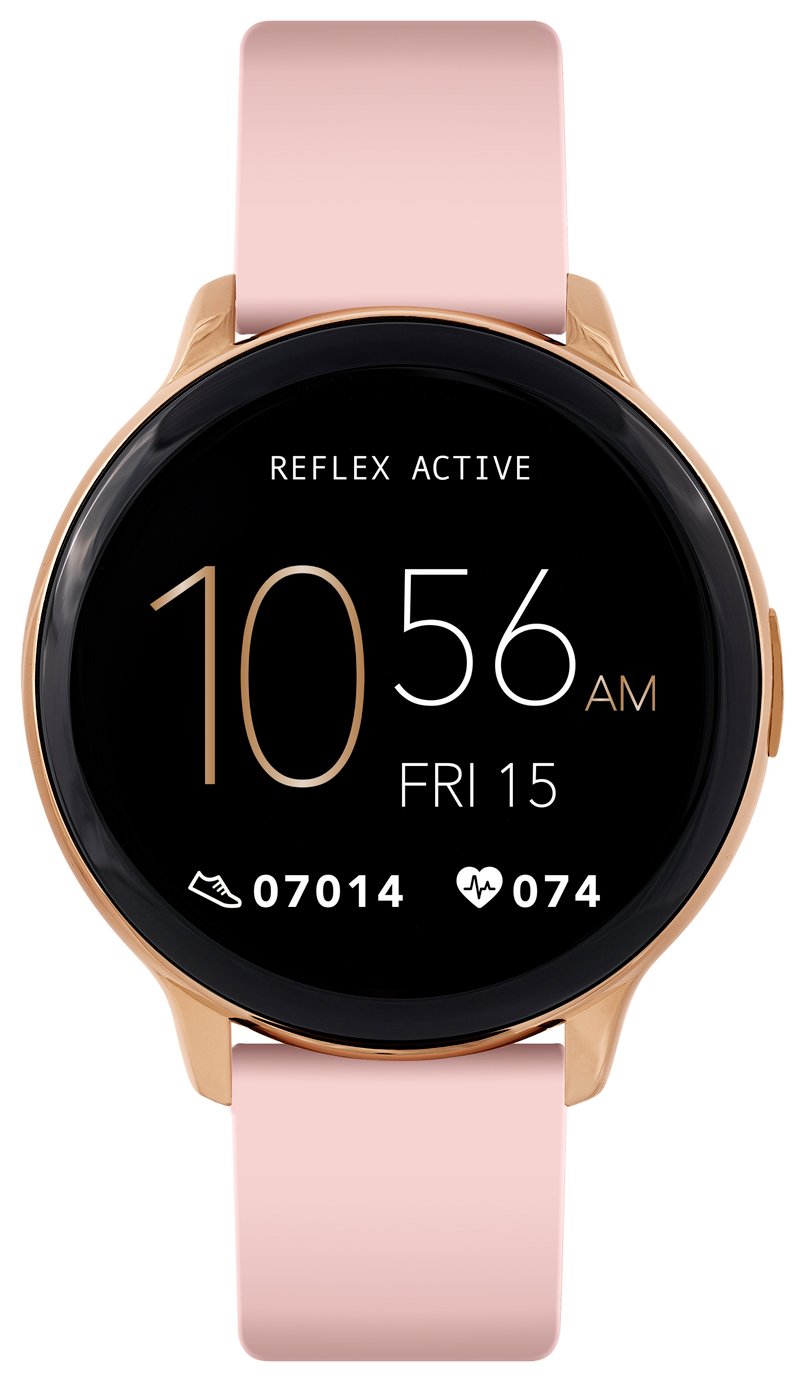 Reflex Active Series14 Pink Strap Smart Watch