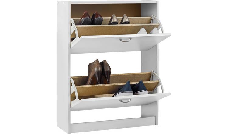 Argos shoe cabinet online grey