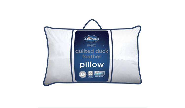 Buy Silentnight Quilted Duck Feather Pillow Pillows Argos