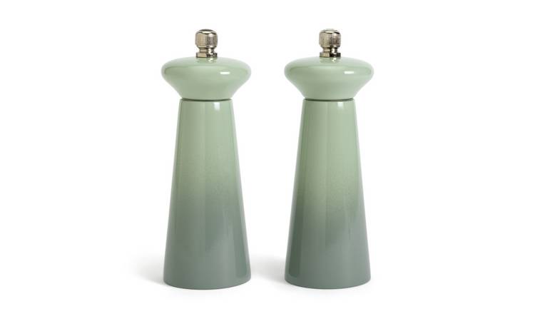 Buy Habitat Herbalist Salt Pepper Mill Set Green Salt and pepper mills Argos