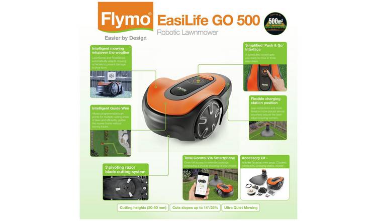 Buy Flymo EasiLife GO 500 16cm Cordless Robotic Lawnmower