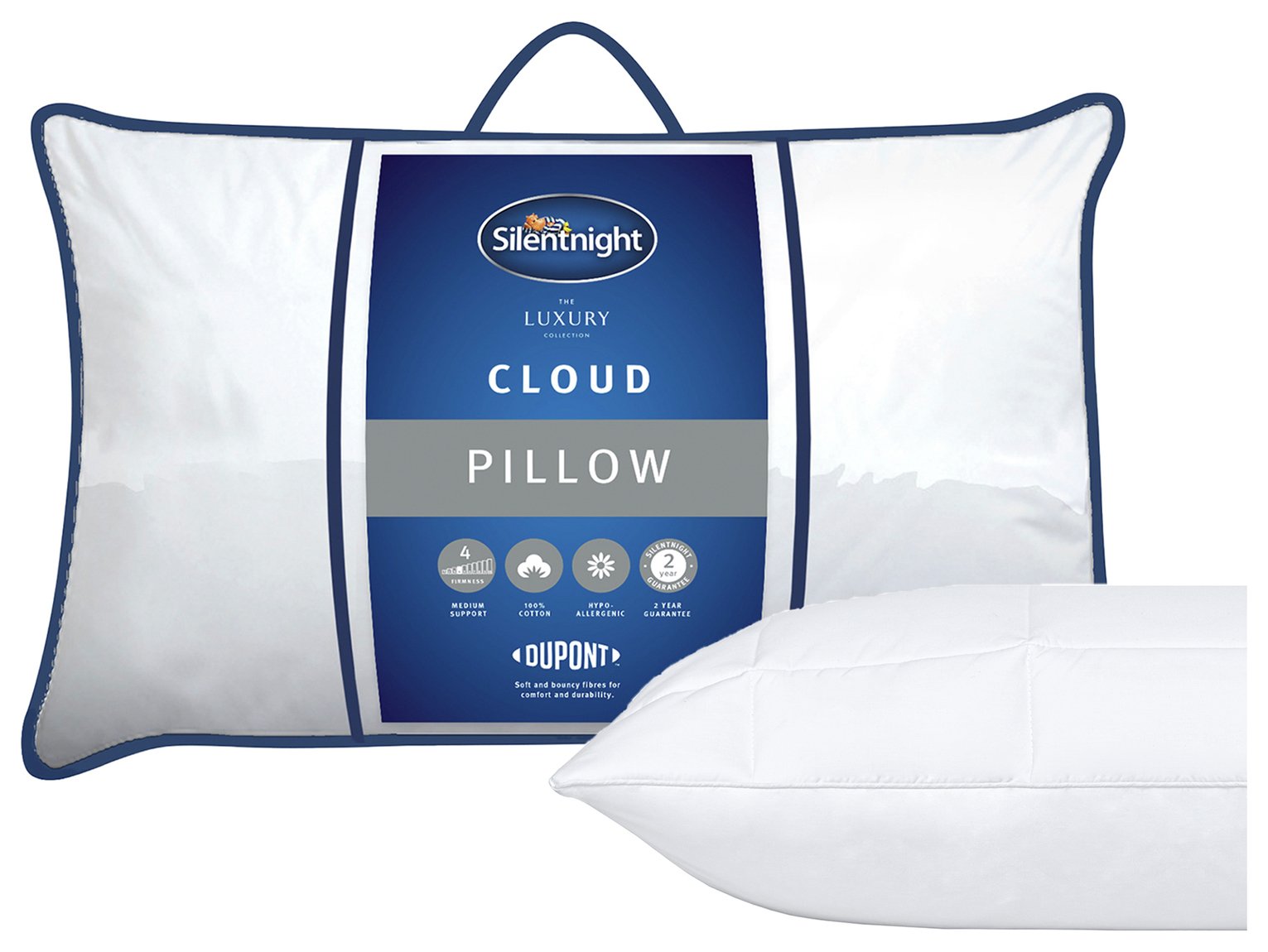 Silentnight Quilted Cloud Medium Pillow