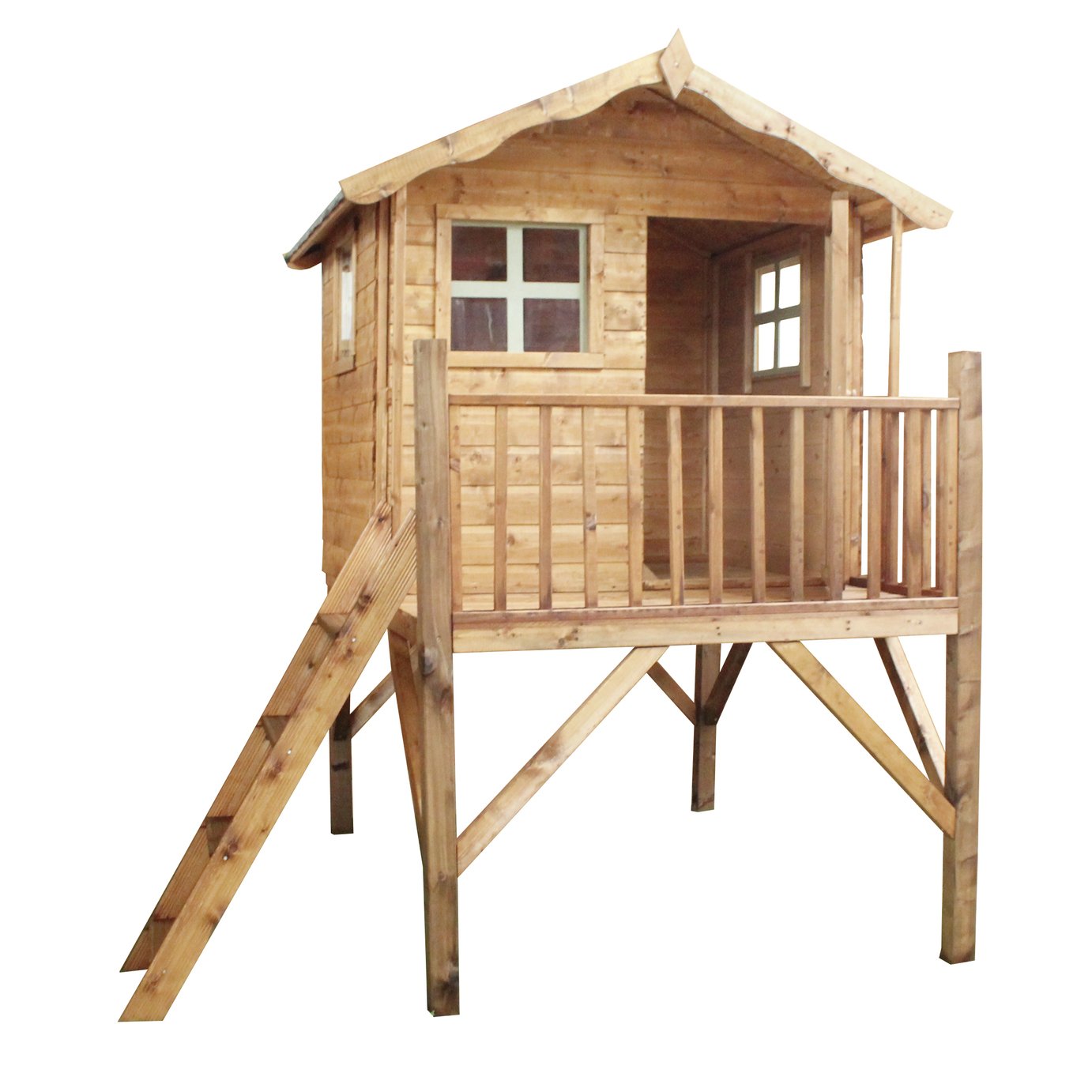 Mercia Tulip Wooden Playhouse with Tower