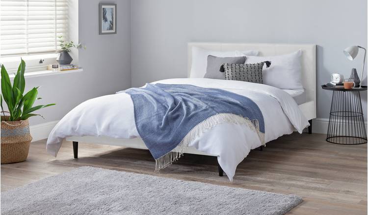 Argos Home Skylar Double Bed Frame - White