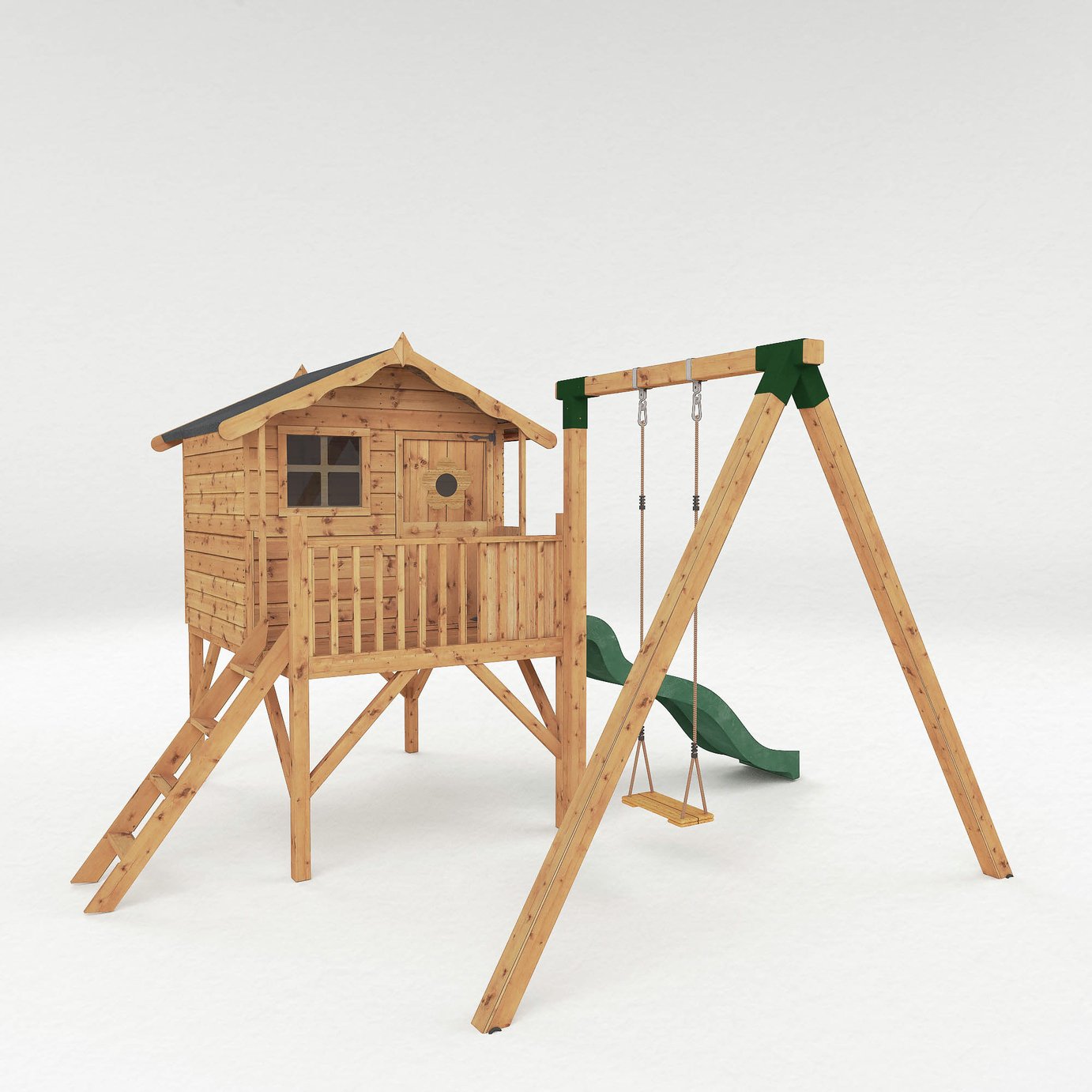 Mercia Tulip Wooden Playhouse and Activity Set