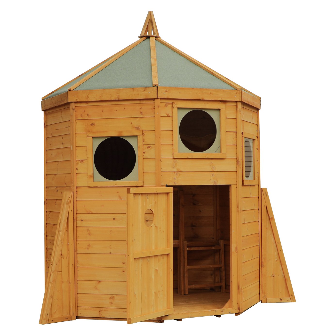 Mercia Double Storey Rocket Wooden Playhouse