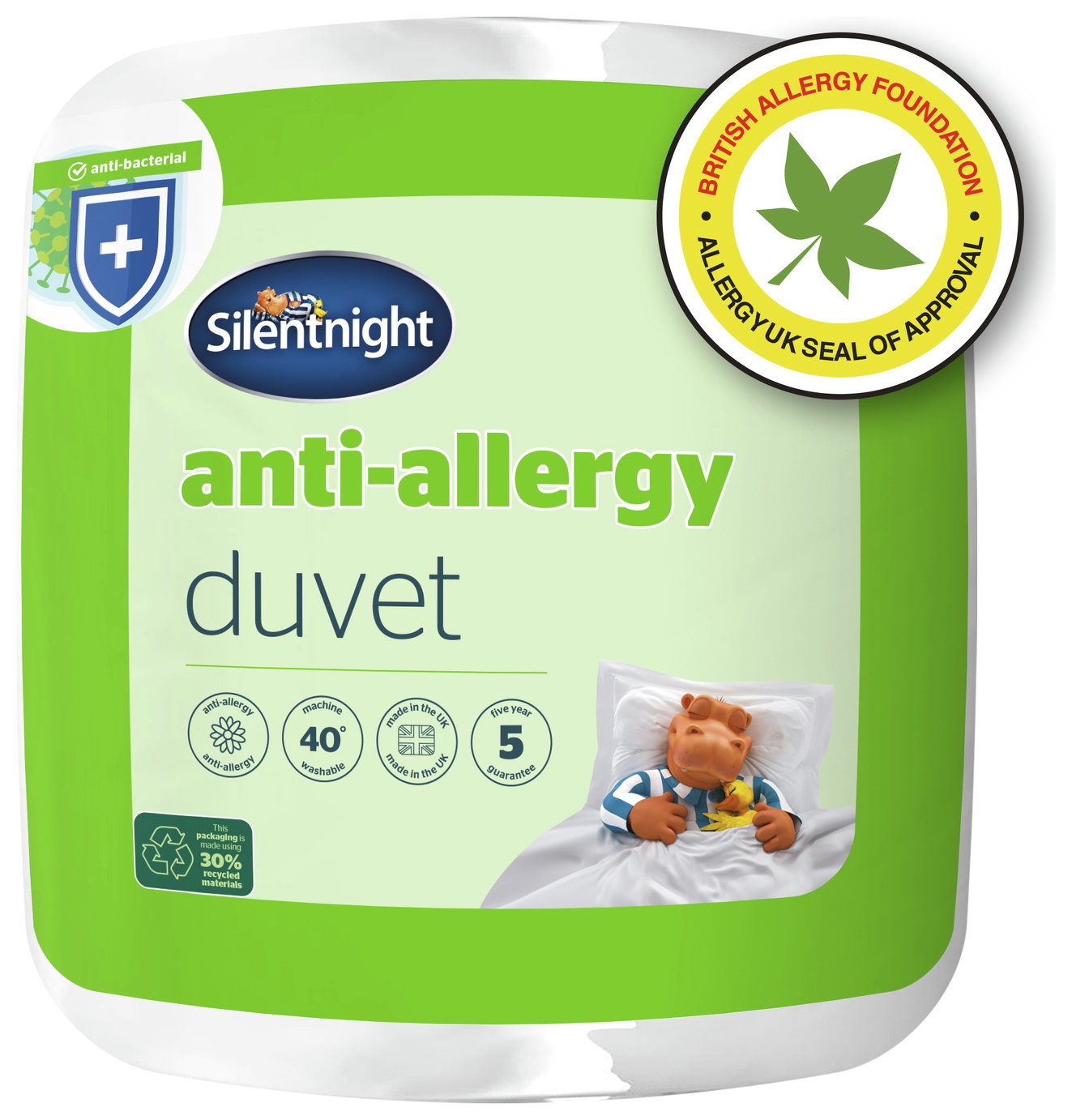 Silentnight Anti-Allergy 10.5 Tog Duvet - Single