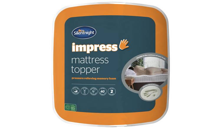 silentnight soft like down mattress topper kingsize