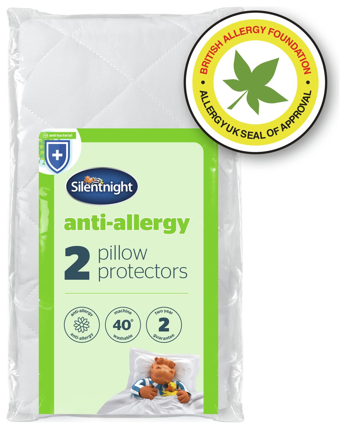 Silentnight Anti-Allergy Pair of Pillow Protectors