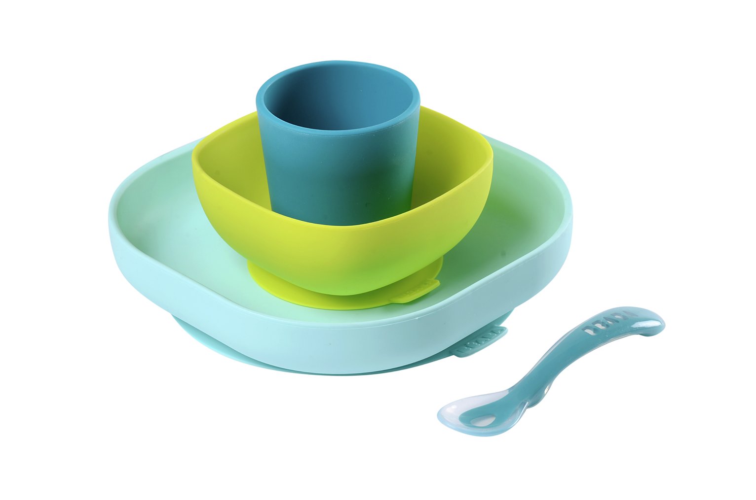 Silicone 4 Piece Meal Set - Blue