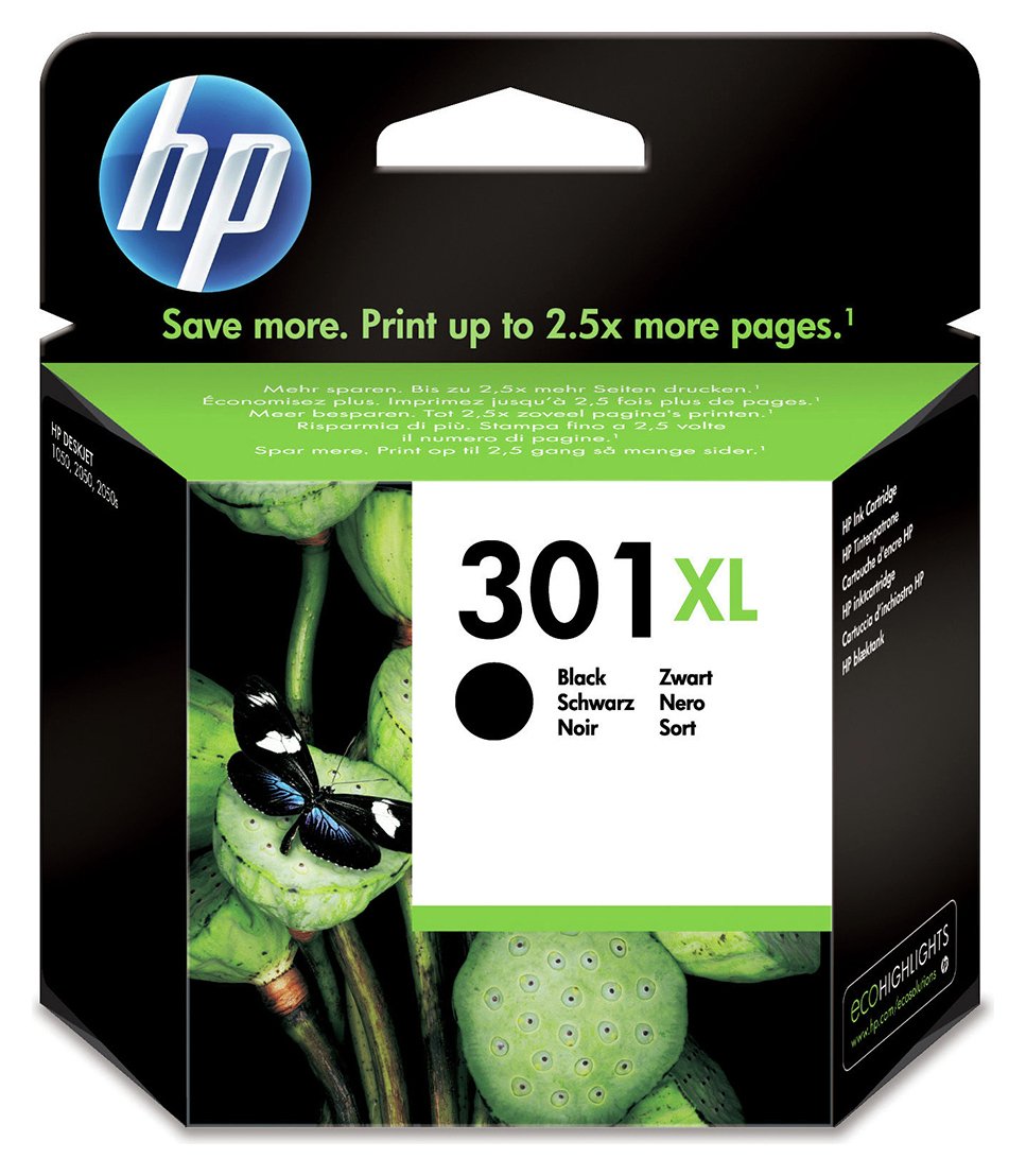 HP 301 XL High Yield Original Ink Cartridge - Black