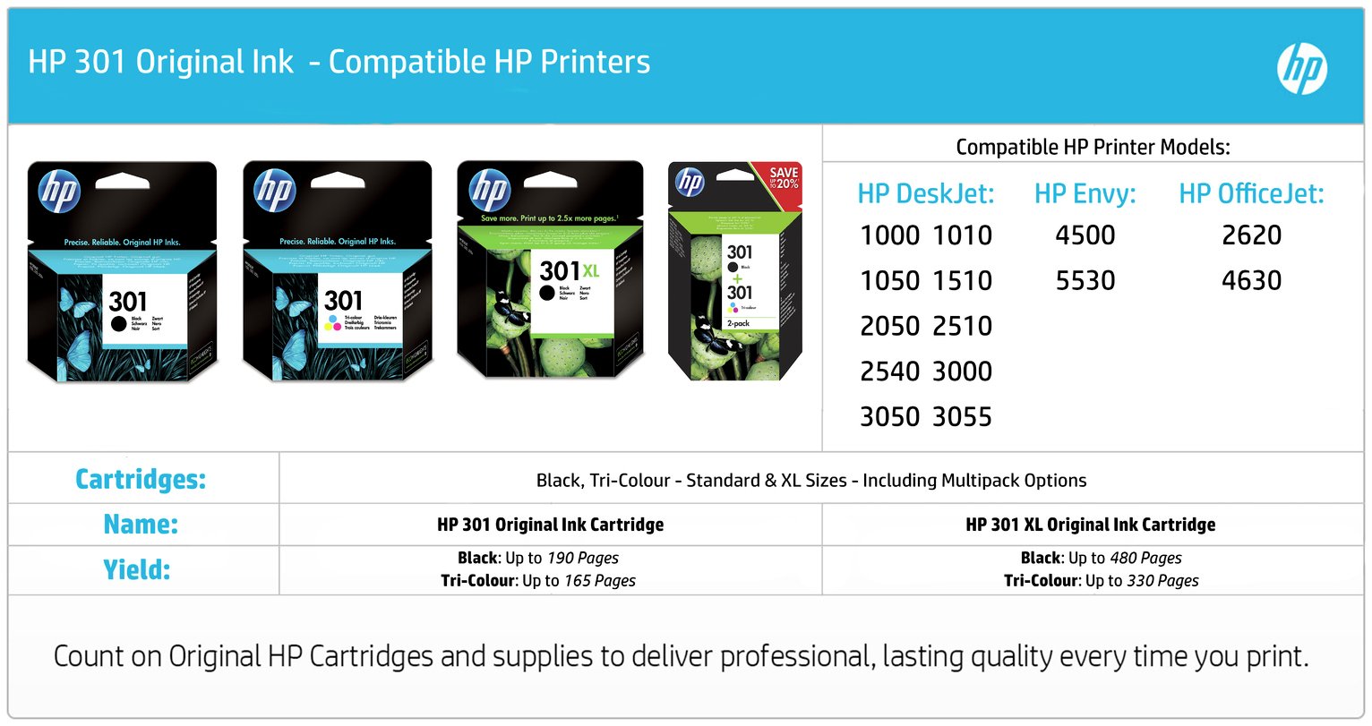 HP 301 XL High Yield Original Ink Cartridge Review