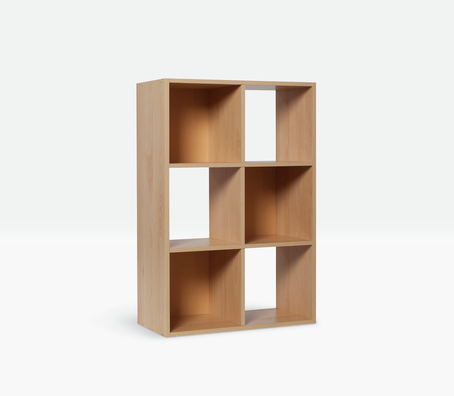 Argos Home Squares 6 Cube Storage Unit - Beech Effect