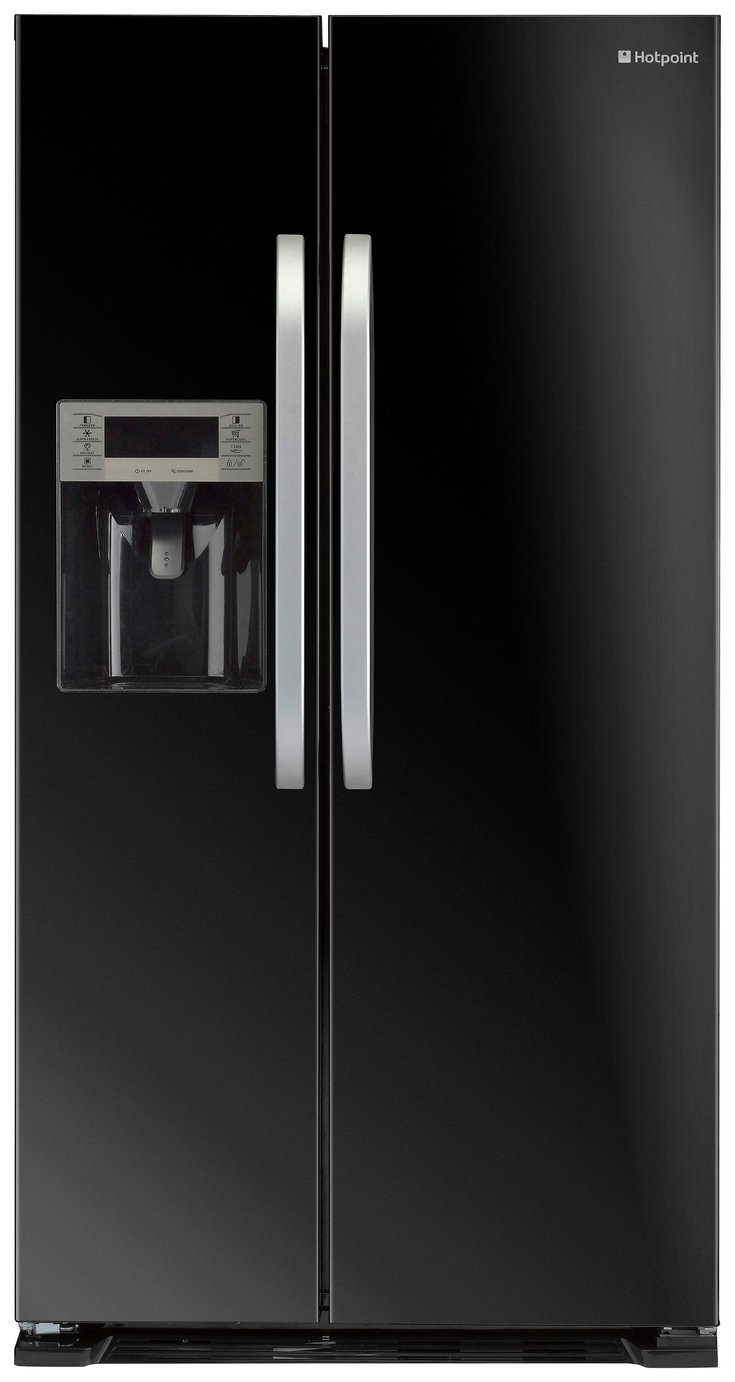 Hotpoint SXBD925 American Fridge Freezer - Black/Ins/Del/Rec