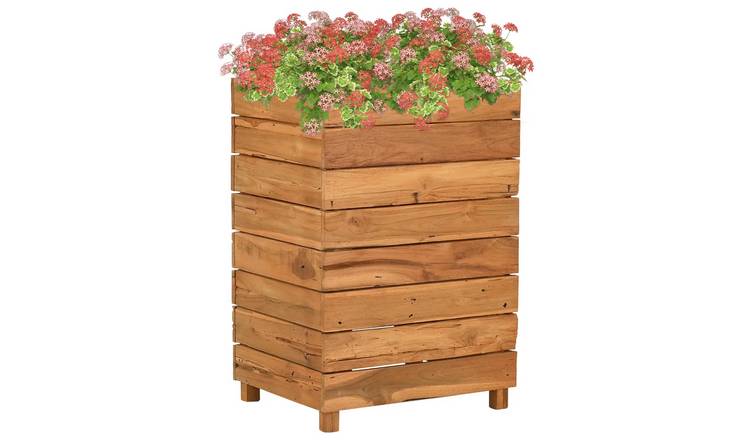 Walplus Wood Raised Garden Bed - 50 x 40 x 72 cm