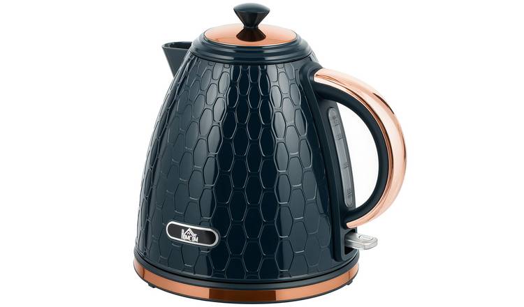 HOMCOM Auto Shut Off Electric Kettle with Anti scale Filter - Dark Blue