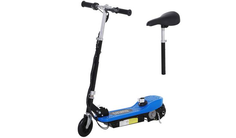 HOMCOM 120W 10km per Hour 8km Range Foldable Kids Powered Scooter – Blue