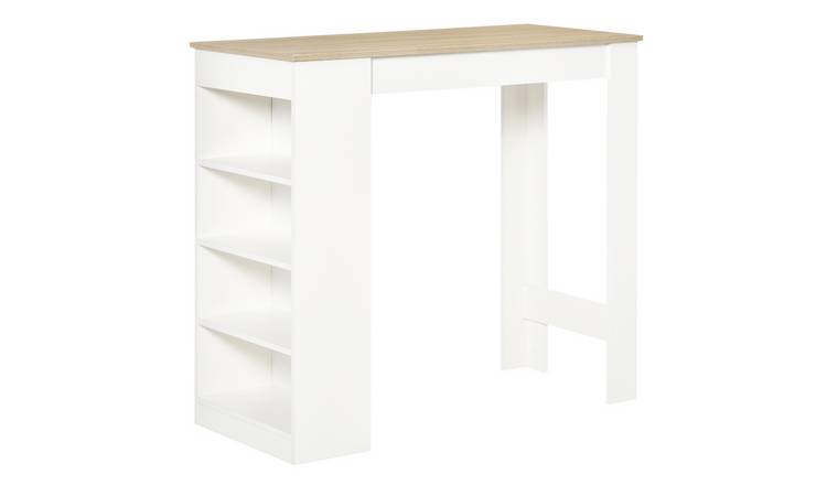 HOMCOM Modern Bar Table for Kitchen & Dining Room - Beige