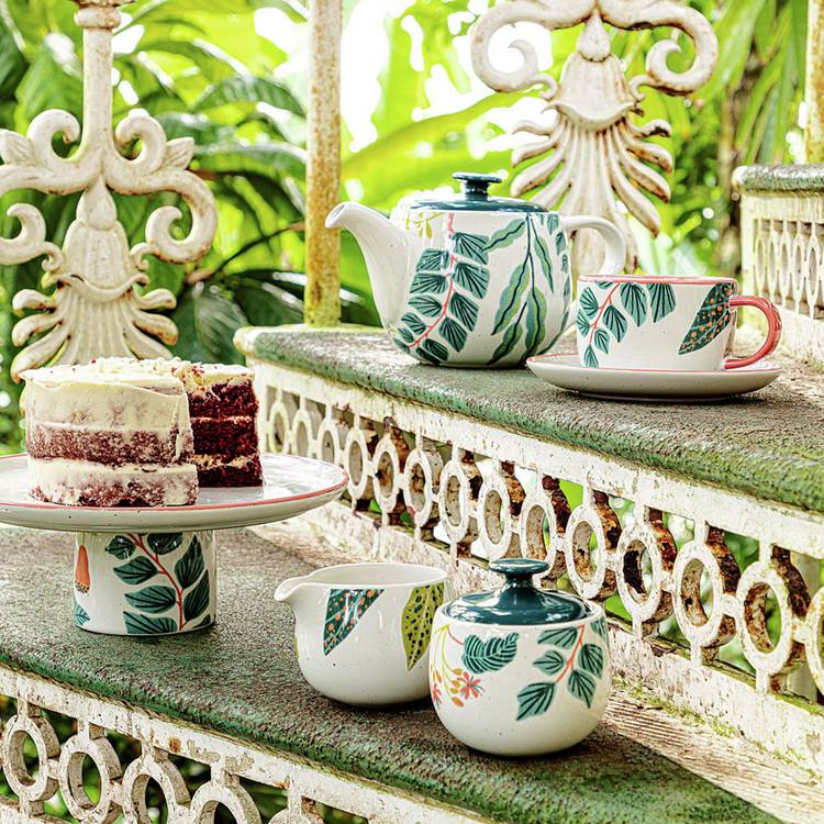 Habitat x Kew Ceramic Cake Stand 0