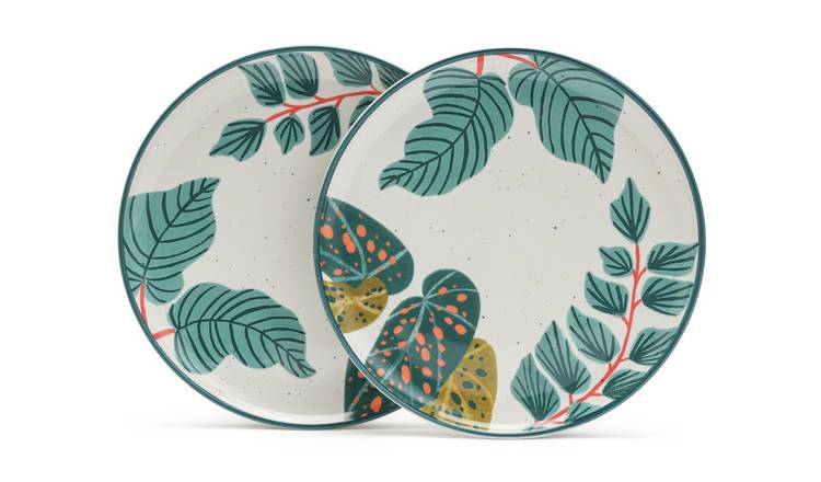 Buy Habitat x Kew Set of 2 Ceramic Side Plate | Dinner sets | Habitat