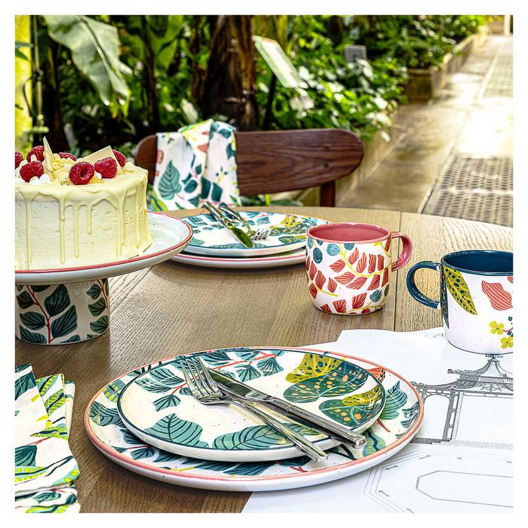 Habitat x Kew Set of 2 Ceramic Side Plate  0