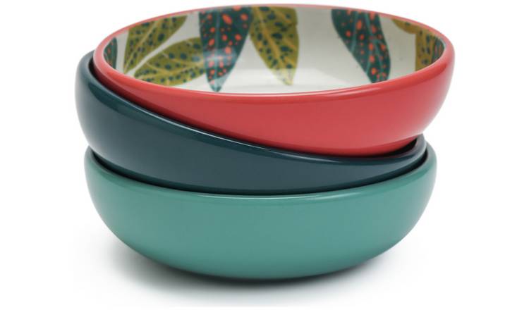 Buy Habitat x Kew 3 Piece Ceramic Nibble Bowl | Bowls | Habitat