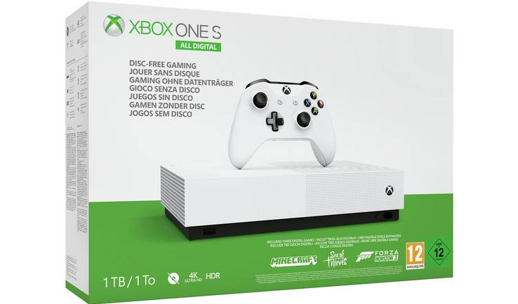 Buy Xbox One S All Digital Console Minecraft 2 Game Bundle