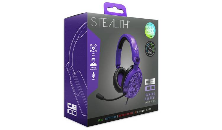 Buy STEALTH C6-100 Gaming PS, Headset | Xbox, | Purple Switch Gaming Camo - headsets Argos