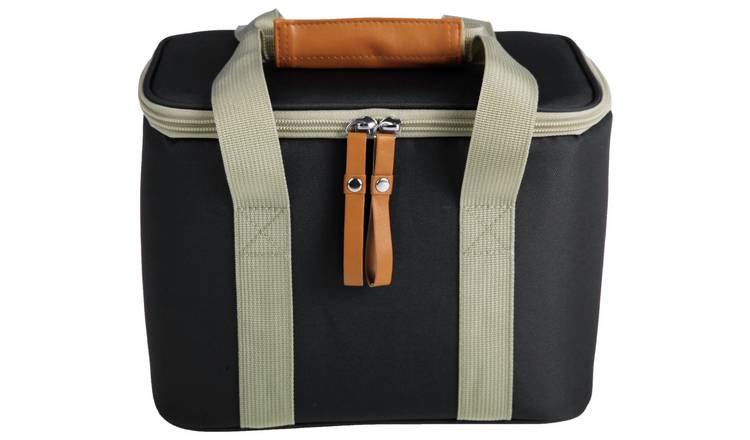 Argos Home Large Foldable Lunch Bag - Black & Grey