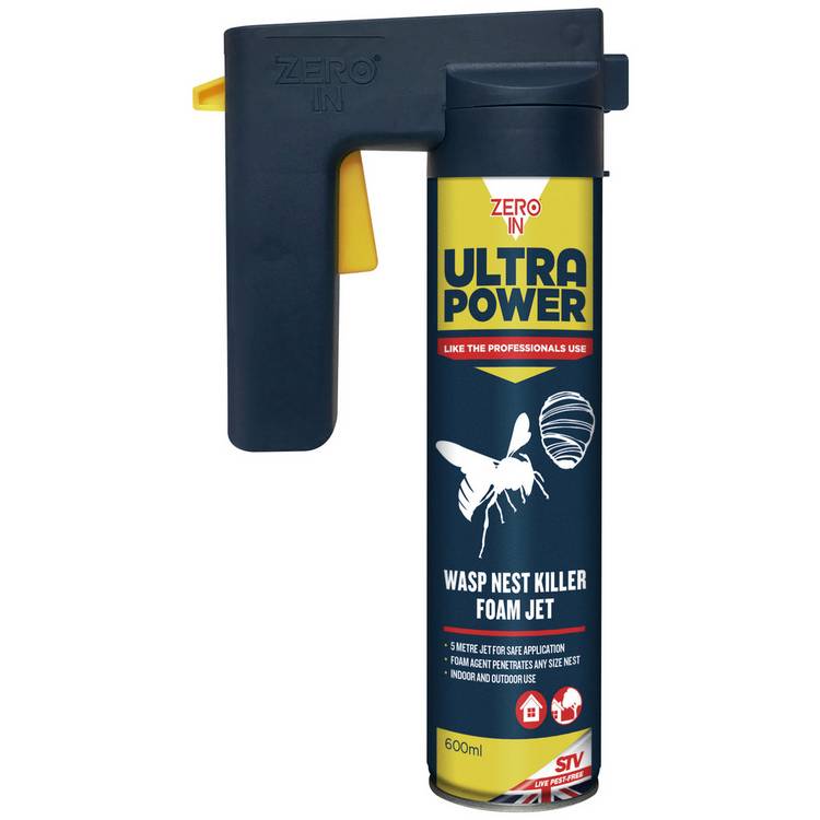 Zero In Ultra Power Wasp Nest Killer Foam Jet - 600ml 0