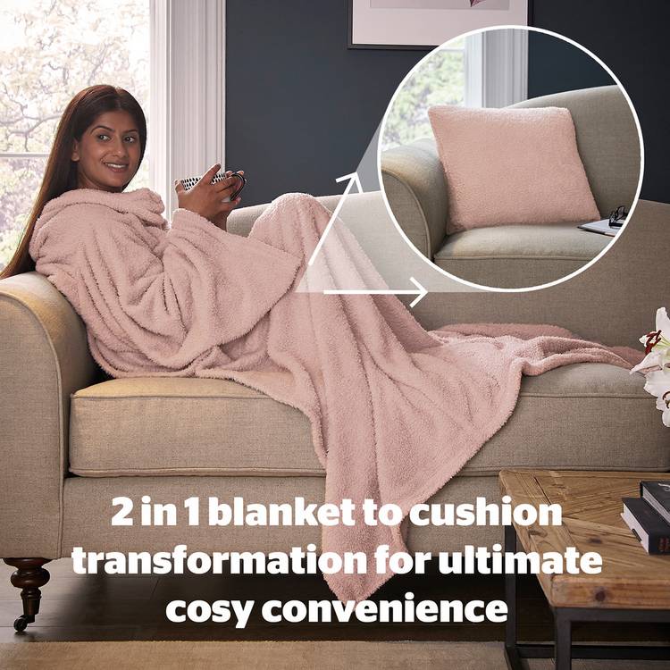 Buy Silentnight Snugsie Wearable Blanket with Sleeves-Blush Pink